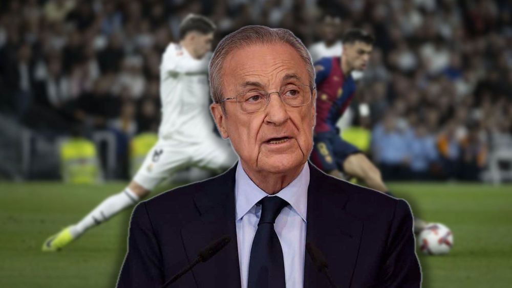 Su cara, un poema: Florentino Pérez, cazado tras el pitido final de Gil Manzano