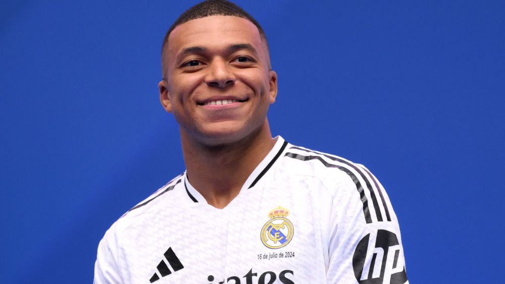 Mbappé el dia de su presentación con el Real Madrid