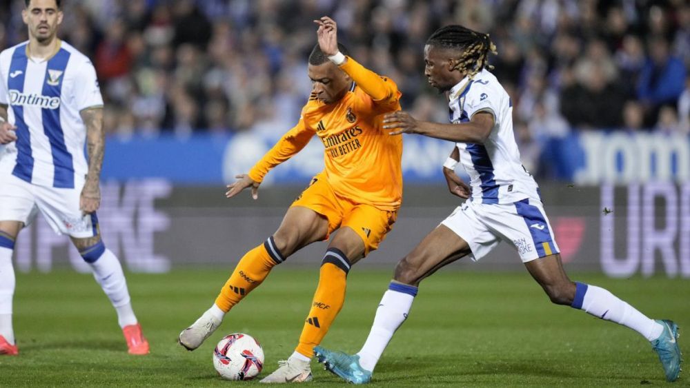 Mbappé en el Leganés Real Madrid de la Liga esta temporada