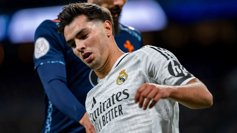 Brahim durante un partido del Real Madrid