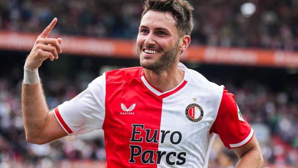 Santiago Giménez con el Feyenoord