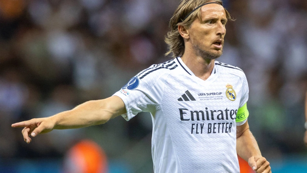 Modric con el Real Madrid este temporada