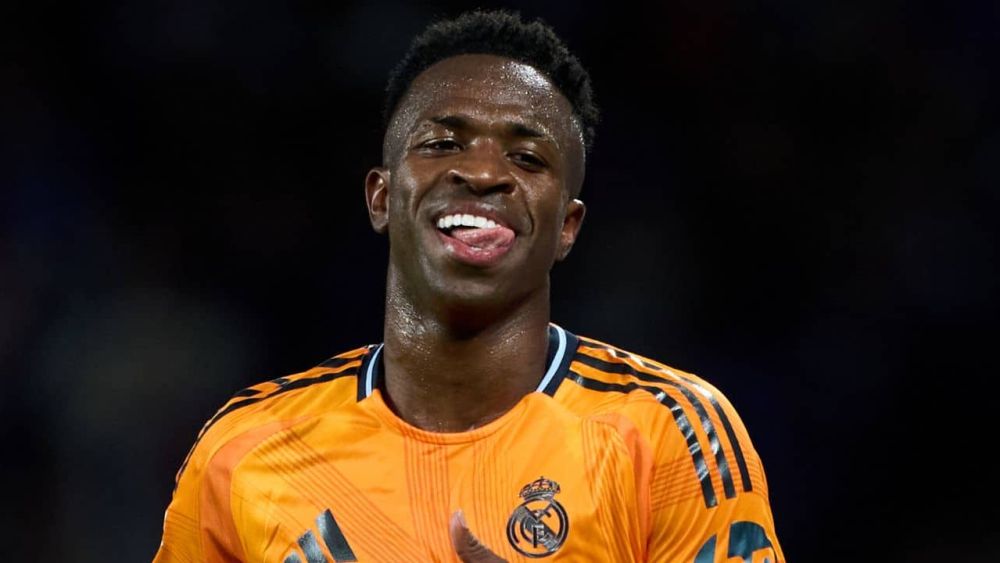 Vinicius feliz con el Real Madrid