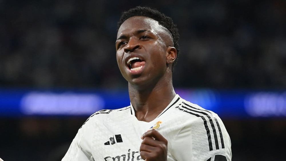 Vinicius feliz con el Real Madrid