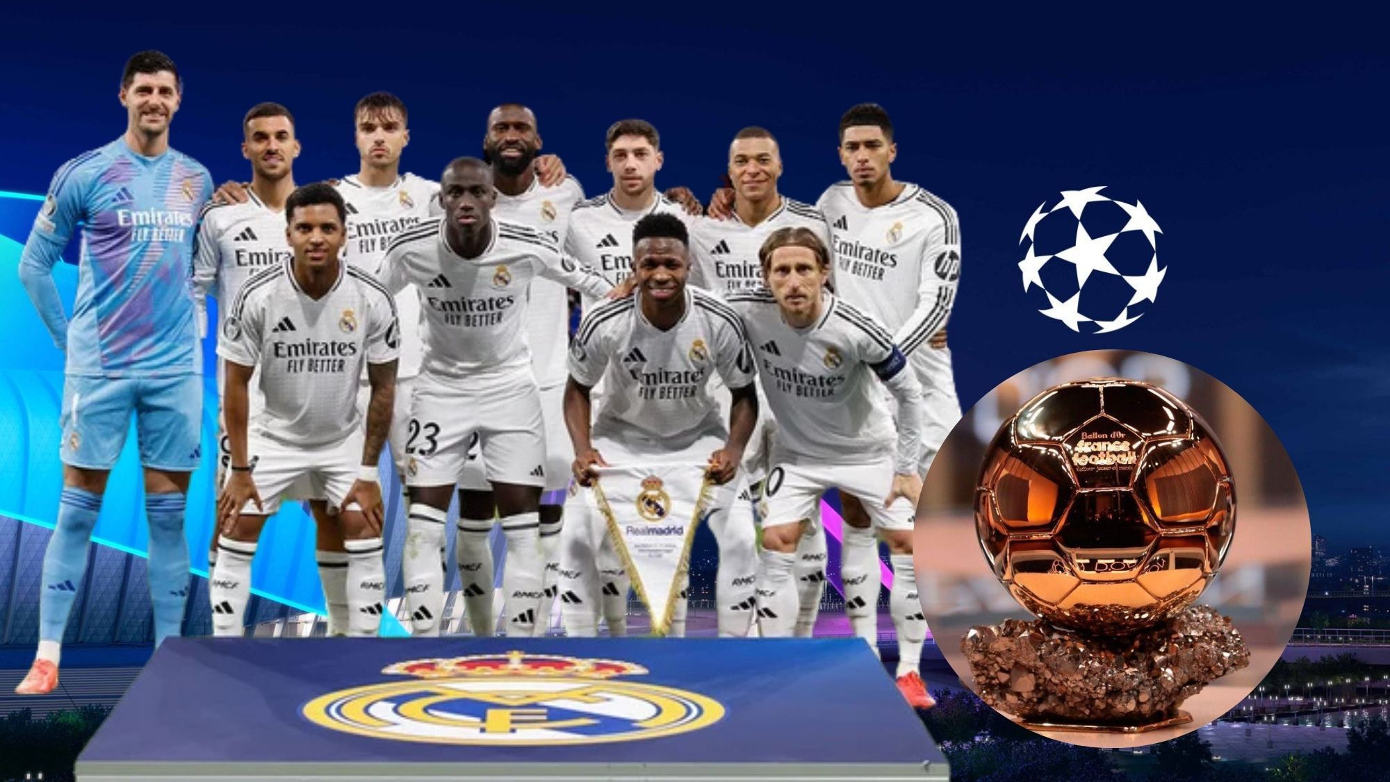 Champions League, Once del Real Madrid y Balón de Oro