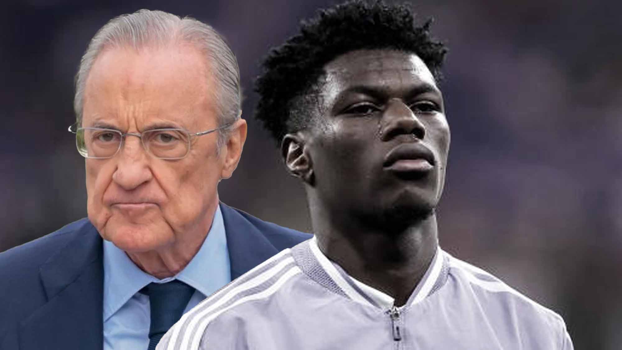 Florentino y Tchouameni serios