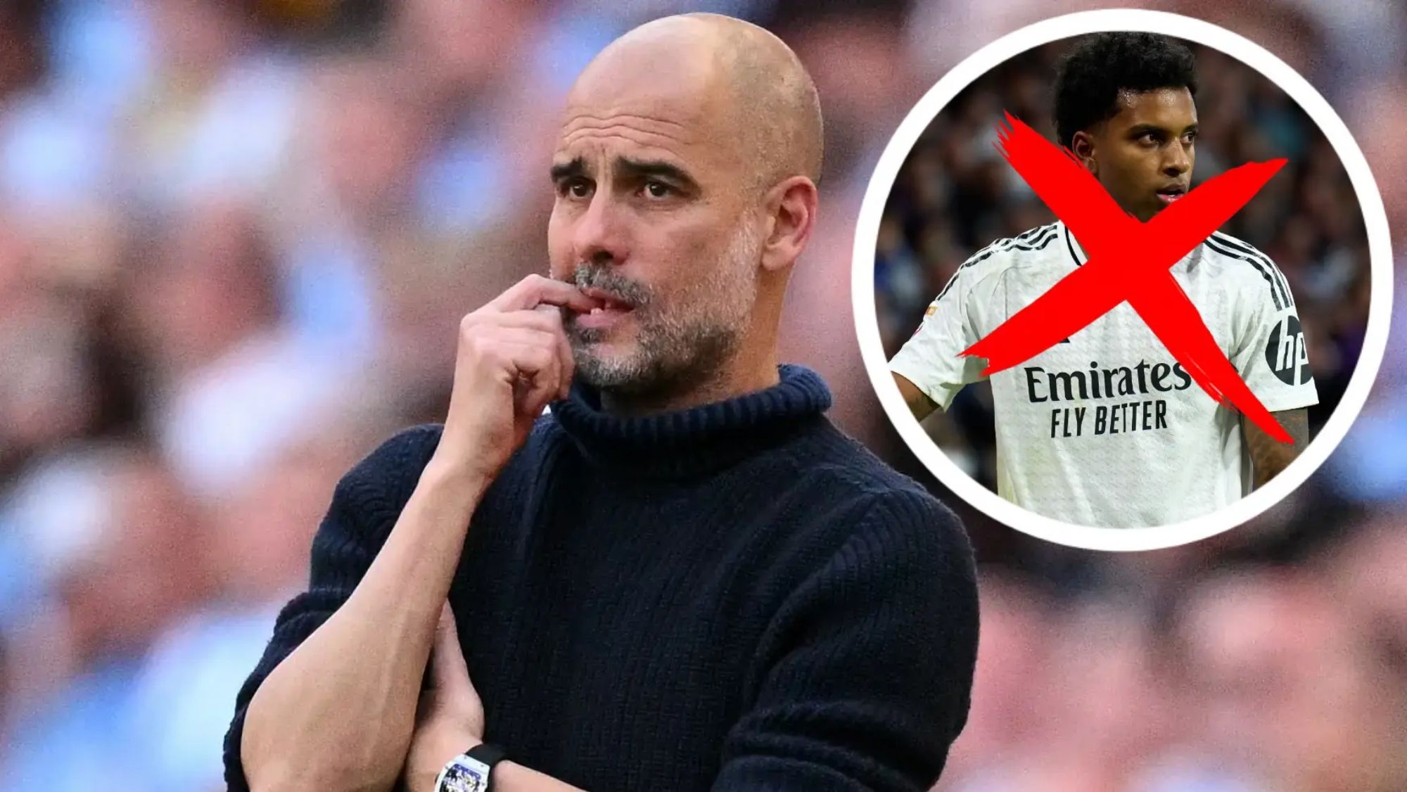 Pep Guardiola estará pendiente de un futbolista del Real Madrid durante la eliminatoria.