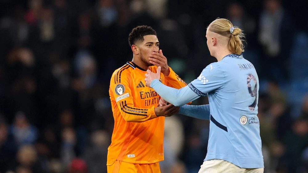 Haaland con Bellingham en el Manchester City Real Madrid