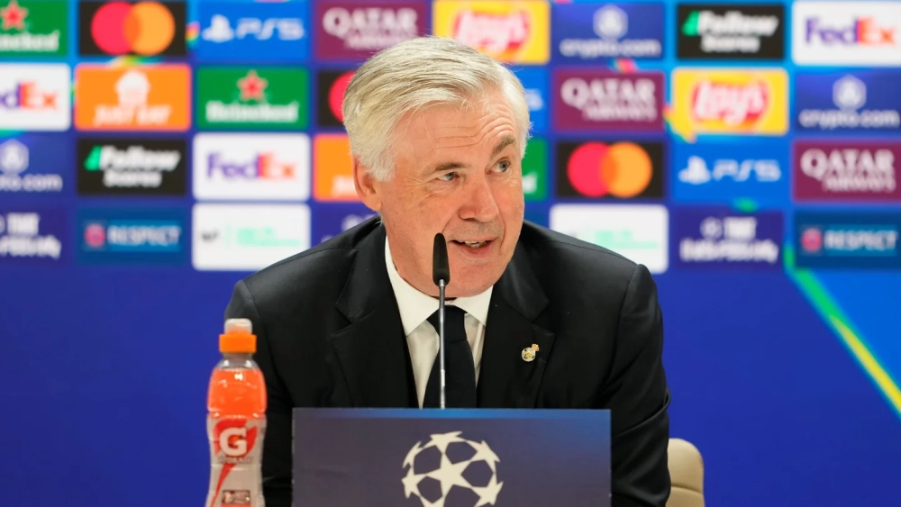 Carlo Ancelotti en rueda de prensa