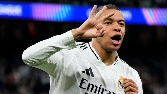 Mbappé después de su hat trick al City